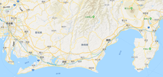 絶景撮影スポット、観光スポットを示した愛知県・静岡県の地図（ポイントマップ）