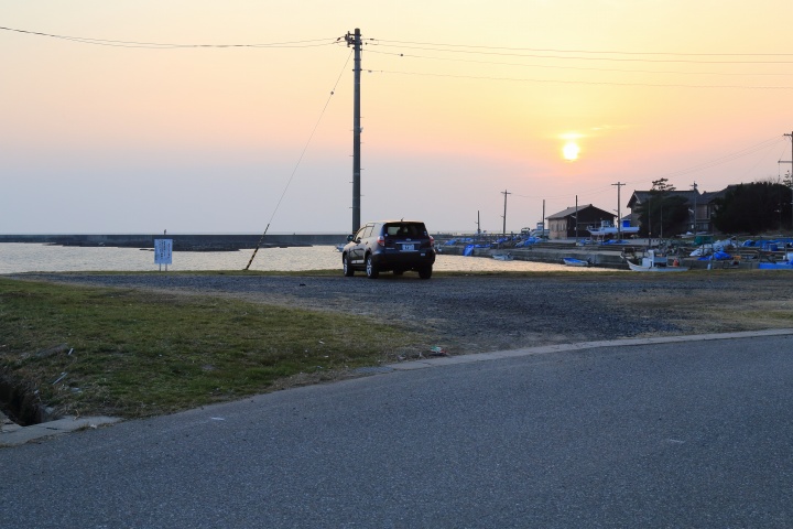弁天島の駐車場の写真