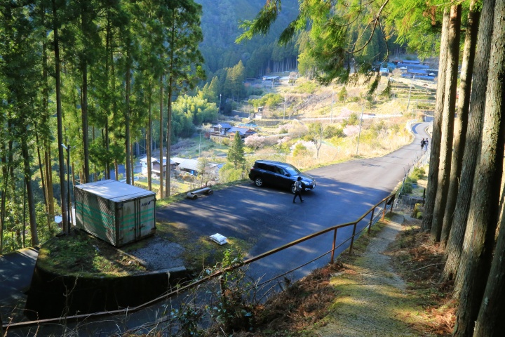 森山神社・展望台（谷瀬の吊り橋）の駐車場の写真