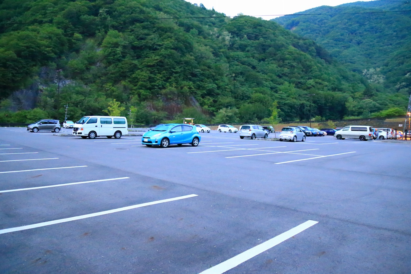 上高地（かみこうち）の駐車場の写真