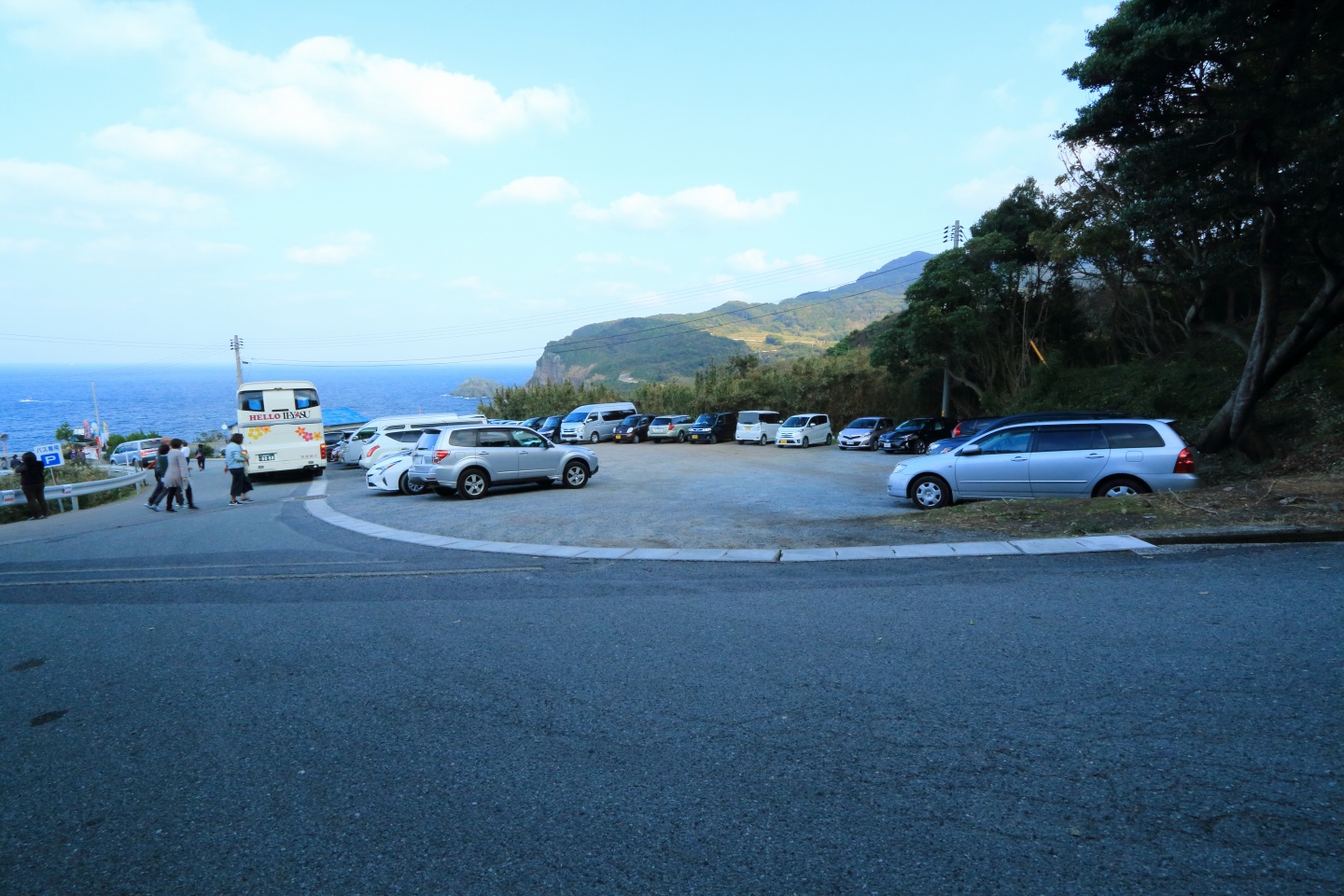 元乃隅稲成神社の駐車場